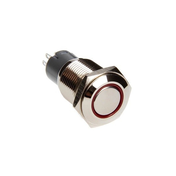 Race Sport 16Mm Flush Mount Pre-Wired Led 2-Position Switch (Red) (Each) RS-2P16MM-LEDR - main